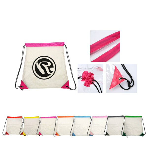 Waterproof Clear PVC Drawstring Backpack