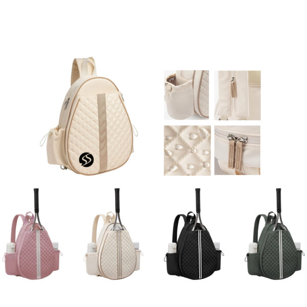 Water-Resistant Cationic Fabric Pickleball Bag