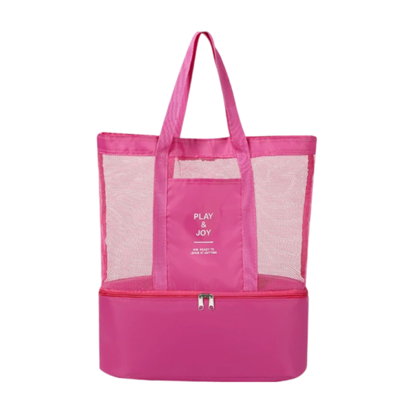 Double Layer Mesh and Cooler Beach Tote Bag