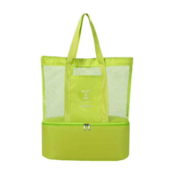 Double Layer Mesh and Cooler Beach Tote Bag