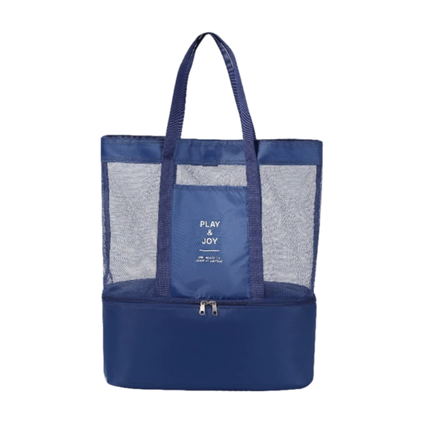 Double Layer Mesh and Cooler Beach Tote Bag