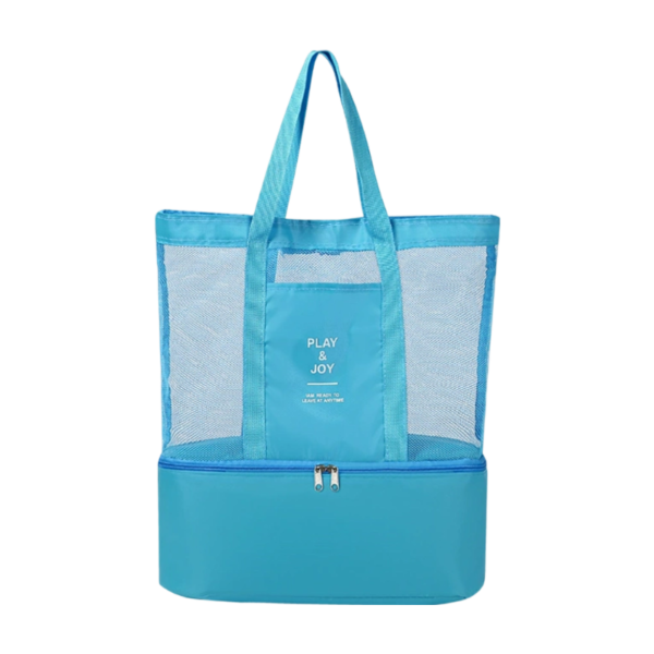 Double Layer Mesh and Cooler Beach Tote Bag