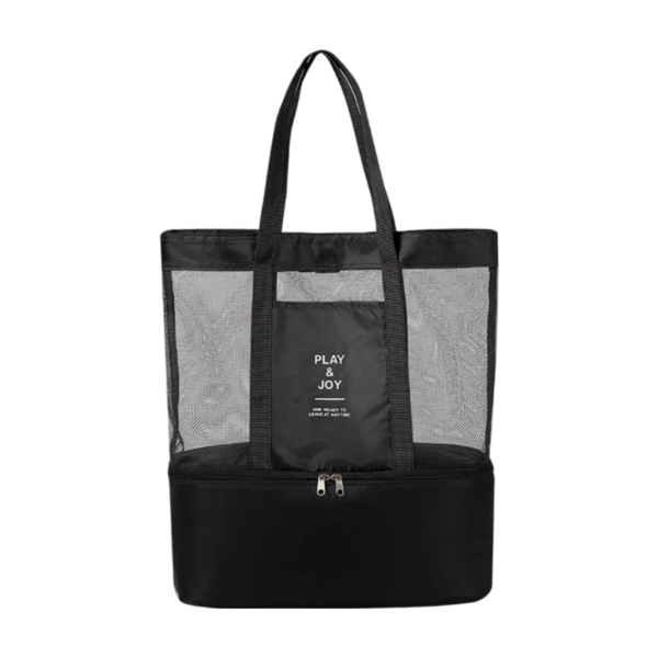 Double Layer Mesh and Cooler Beach Tote Bag