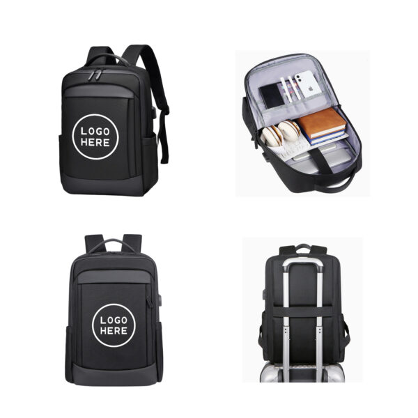 Waterproof Oxford Fabric Expandable Business Backpack