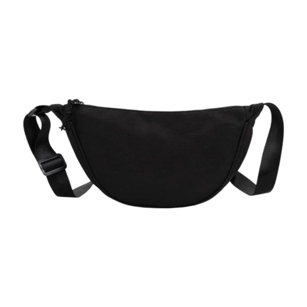 Nylon Semi-Circular Crossbody Bag