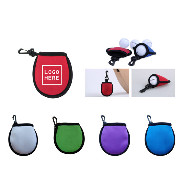Neoprene Flannel Interior Golf Ball Bag