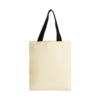 Cotton Canvas Tote Bag with 22" Webbed Handles for Shopping or Traveling