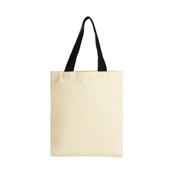 Cotton Canvas Tote Bag with 22" Webbed Handles for Shopping or Traveling