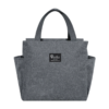 Cation Material Lunch Cooler Bag with Aluminum Foil Insulation and Side Pockets