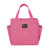 Cation Material Lunch Cooler Bag with Aluminum Foil Insulation and Side Pockets