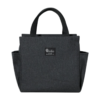 Cation Material Lunch Cooler Bag with Aluminum Foil Insulation and Side Pockets