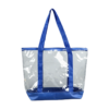 Clear PVC Shopping Tote Bag with 600D Trim, Zipper Top, and Front Pocket