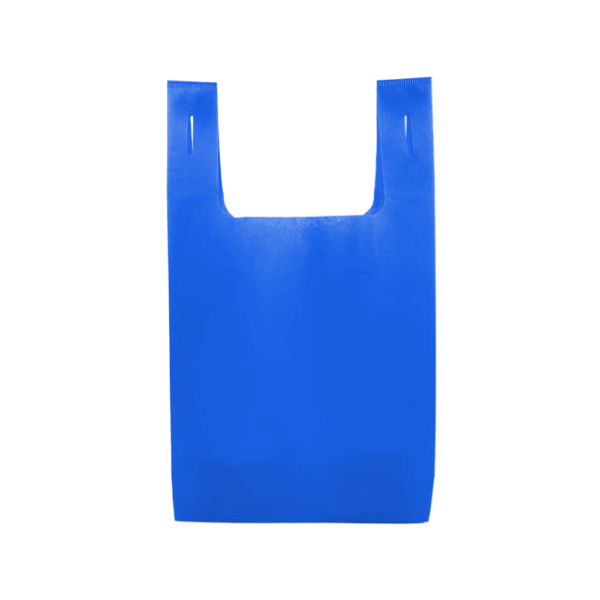 Non-Woven Polypropylene T-Shirt Style Grocery Bag with Open Main Pocket