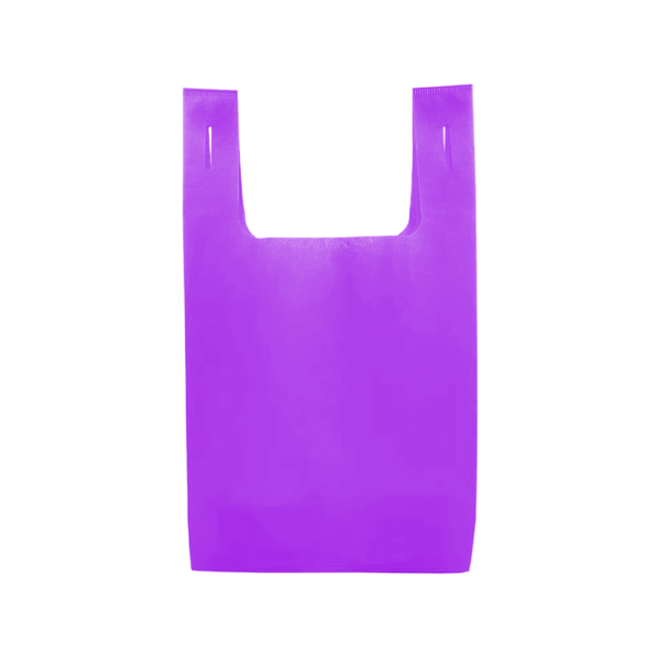 Non-Woven Polypropylene T-Shirt Style Grocery Bag with Open Main Pocket