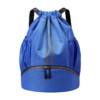 Oxford Fabric Drawstring Backpack with Waterproof Pocket and Shoe Compartment