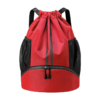 Oxford Fabric Drawstring Backpack with Waterproof Pocket and Shoe Compartment