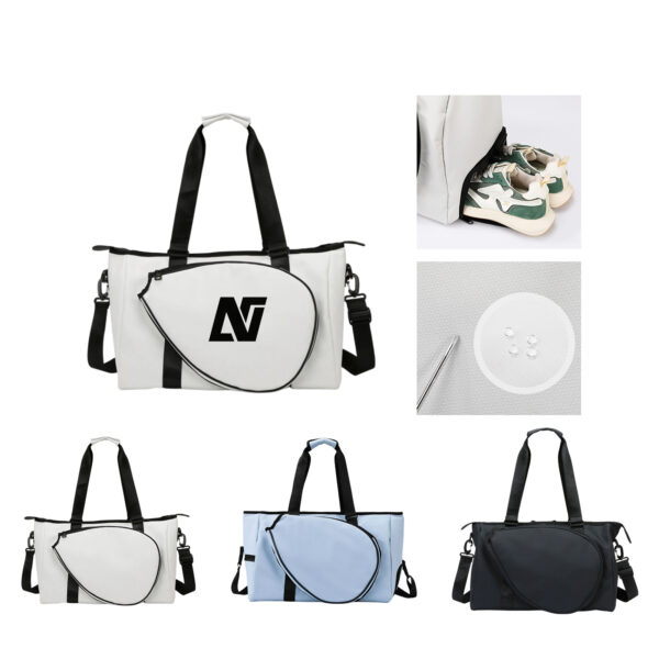 SPL42 Nylon Pickleball Bag with Paddle Pocket and Multiple Compartments