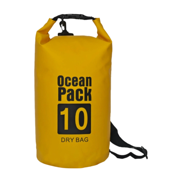 10-Liter Waterproof PVC Roll-Top Bag with Adjustable Cross-Body Strap