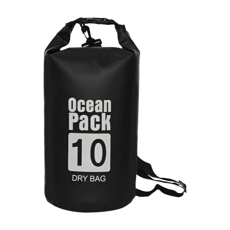 10-Liter Waterproof PVC Roll-Top Bag with Adjustable Cross-Body Strap - Image 5