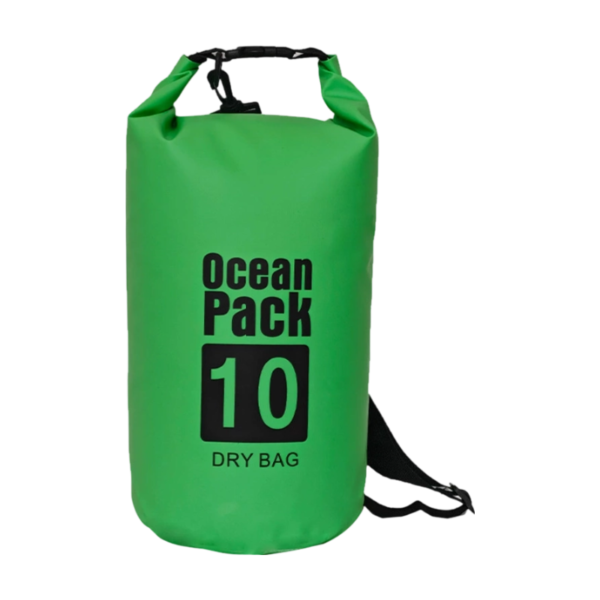 10-Liter Waterproof PVC Roll-Top Bag with Adjustable Cross-Body Strap