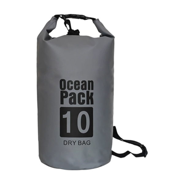 10-Liter Waterproof PVC Roll-Top Bag with Adjustable Cross-Body Strap