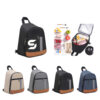 300D Cation Fabric Sling Cooler Bag with Detachable Strap and Reflective Stripe