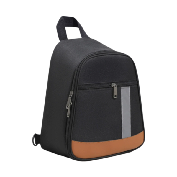 300D Cation Fabric Sling Cooler Bag with Detachable Strap and Reflective Stripe