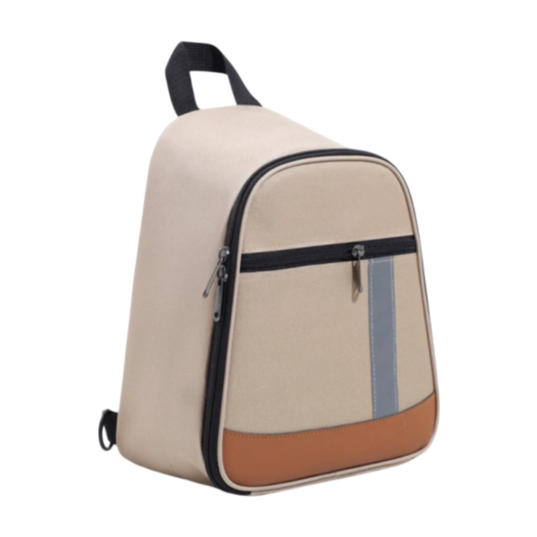 300D Cation Fabric Sling Cooler Bag with Detachable Strap and Reflective Stripe