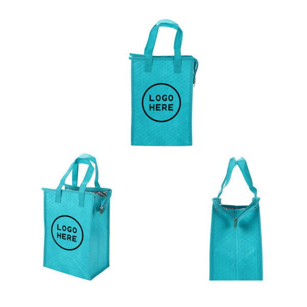 SPL52 Non-Woven Polypropylene Insulated Lunch Bag with Reinforced Bottom and Long Handles