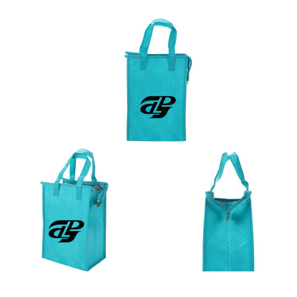 SPL52 Non-Woven Polypropylene Insulated Lunch Bag with Reinforced Bottom and Long Handles