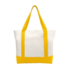 Two-Tone Cotton Canvas Boat Tote Bag