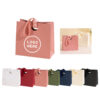 Textured Paper Gift Bag with Ribbon Handles
