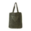 Handwoven Straw and Mesh Crochet Beach Tote