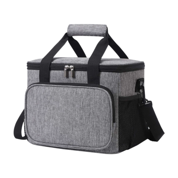 600D Oxford Insulated Lunch Bag with Mesh Pockets