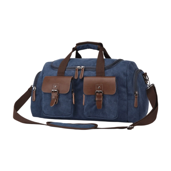 Canvas Shoulder Tote with Waterproof Crossbody Design