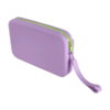 Sleek Candy Color Silicone Zipper Handbag
