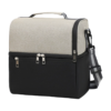 Oxford Double-Layer Insulated Lunch Bag with Multiple Compartments
