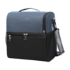 Oxford Double-Layer Insulated Lunch Bag with Multiple Compartments