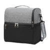 Oxford Double-Layer Insulated Lunch Bag with Multiple Compartments