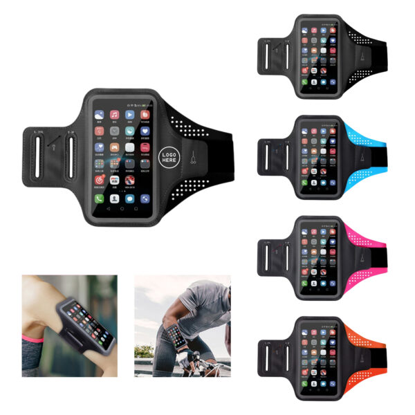 SPL116 Reflective Clear Phone Bag Running Armband with HD Window