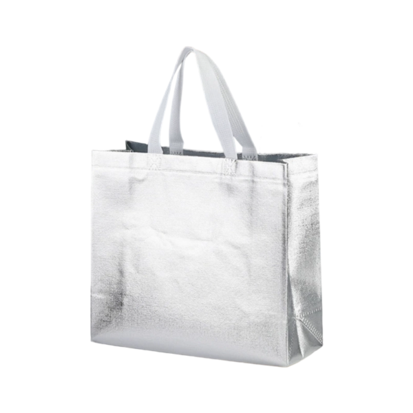 Eco-Friendly Iridescent Holographic Reusable Grocery Bags