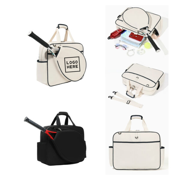 SPL124 High-Quality PU Faux Leather Tennis Racket Shoulder Tote Bag