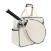 High-Quality PU Faux Leather Tennis Racket Shoulder Tote Bag