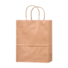 100% Recycled Kraft Paper Shopper Tote Bag with Handles
