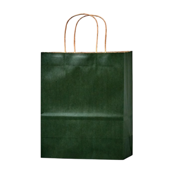 100% Recycled Kraft Paper Shopper Tote Bag with Handles