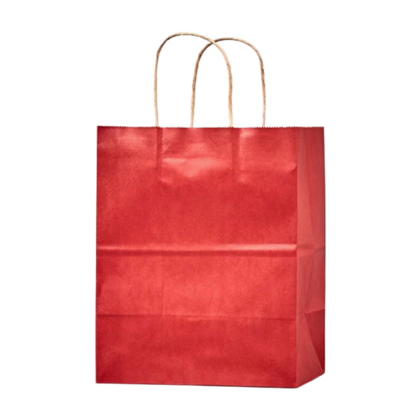 100% Recycled Kraft Paper Shopper Tote Bag with Handles