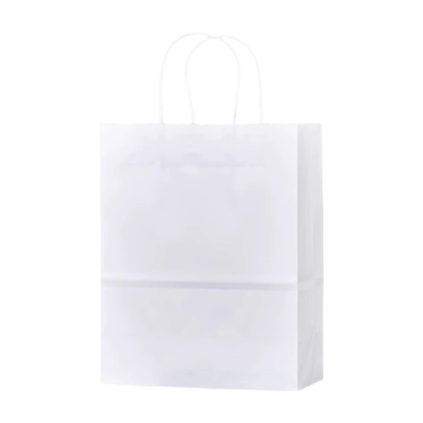 100% Recycled Kraft Paper Shopper Tote Bag with Handles