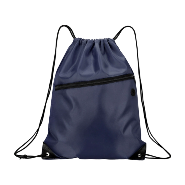 Nylon Sports Canvas Drawstring Backpack with Headphone Hole