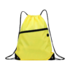 Nylon Sports Canvas Drawstring Backpack with Headphone Hole