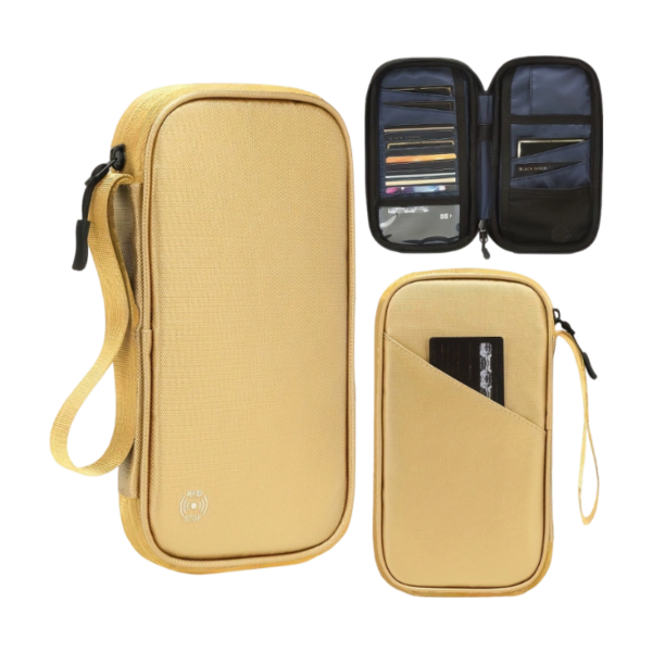 RFID Blocking Multifunctional Passport Bag for Family Travel